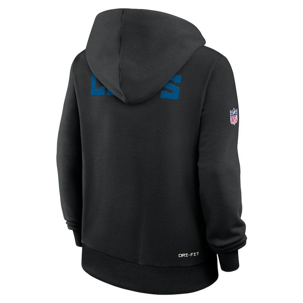 Indianapolis Colts Women's Alternate Logo Sideline Standard Issue Dri-FIT Hoodie Black