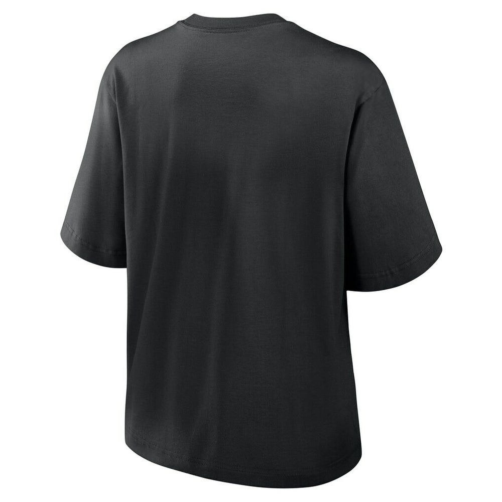 Atlanta Falcons Women's Essential Script Relaxed Boxy T-Shirt Black