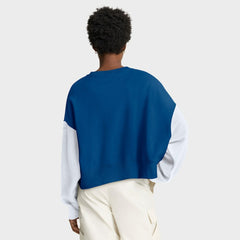 Indianapolis Colts Women's Oversized Color-Block Pullover Sweatshirt Royal