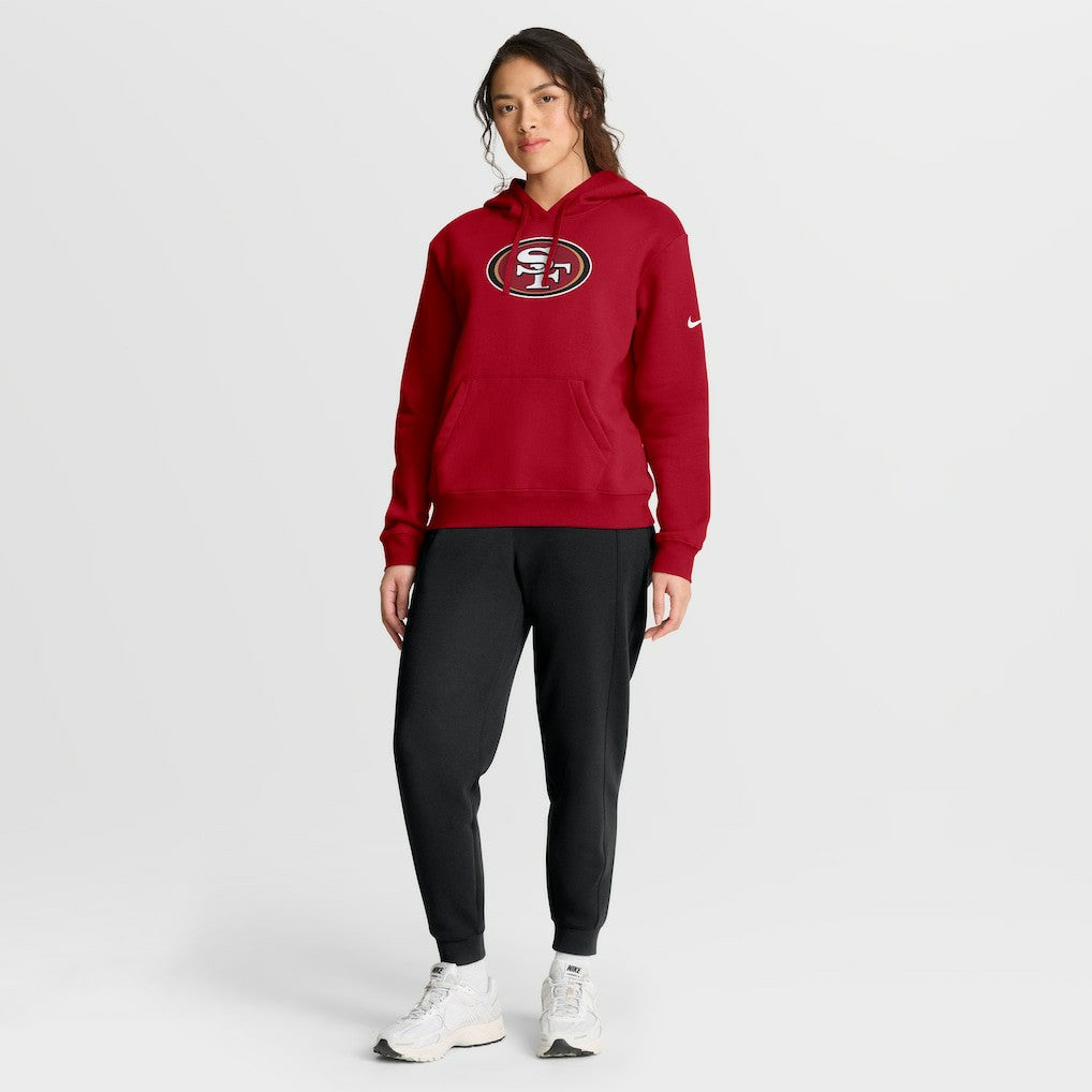 San Francisco 49ers Women's Club Fleece Hoodie Scarlet