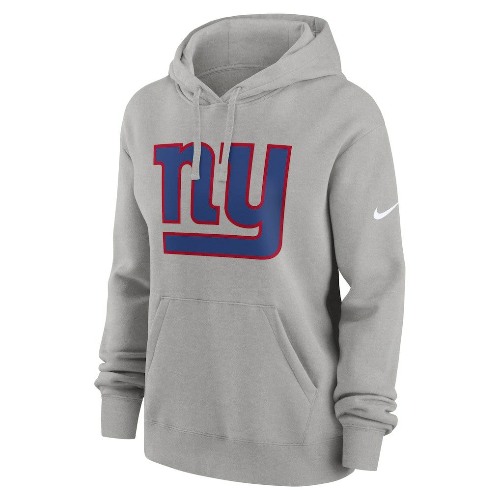 New York Giants Women's Club Fleece Hoodie Heather Gray