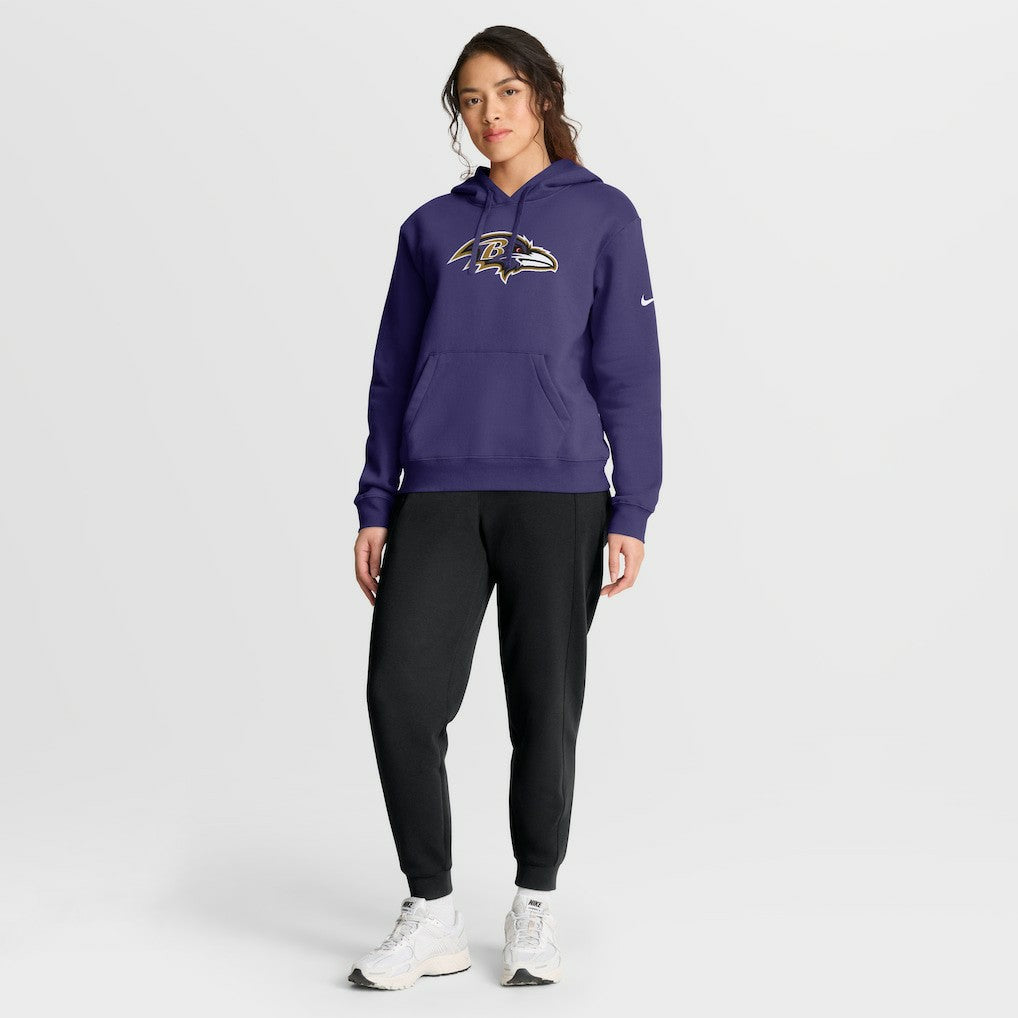 Baltimore Ravens Women's Club Fleece Hoodie Purple