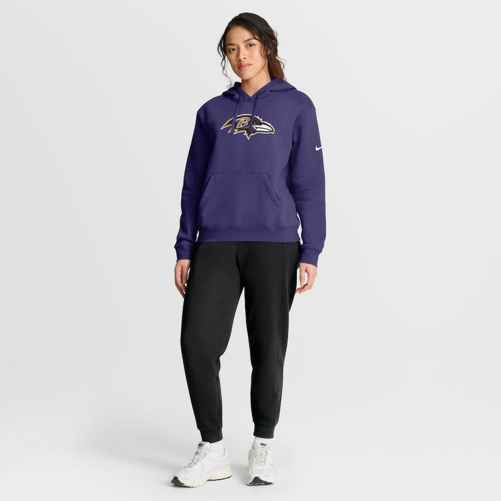 Baltimore Ravens Women's Club Fleece Hoodie Purple