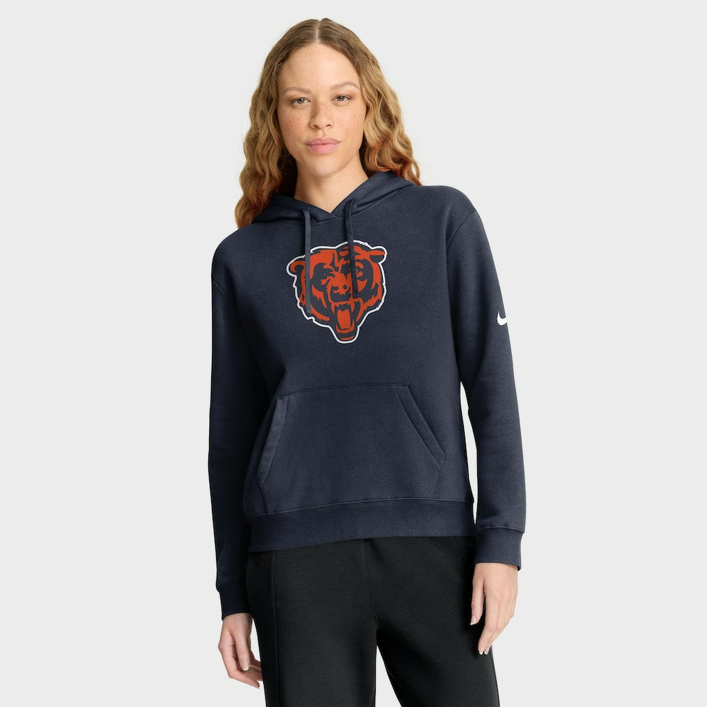 Chicago Bears Women's Club Fleece Hoodie Navy