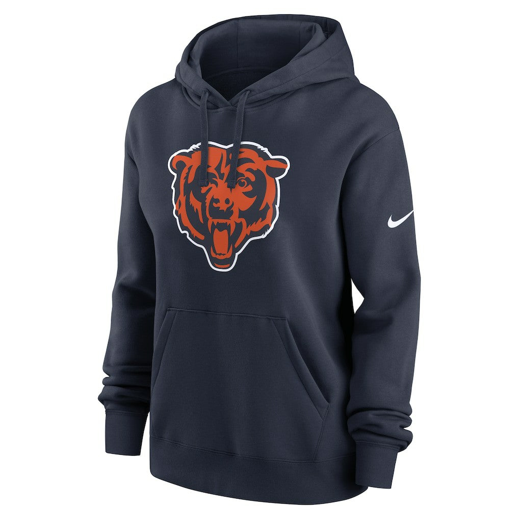 Chicago Bears Women's Club Fleece Hoodie Navy