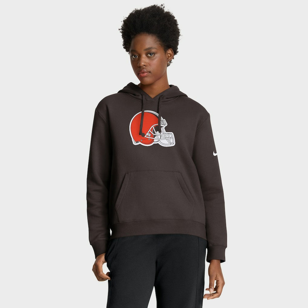 Cleveland Browns Women's Club Fleece Hoodie Brown