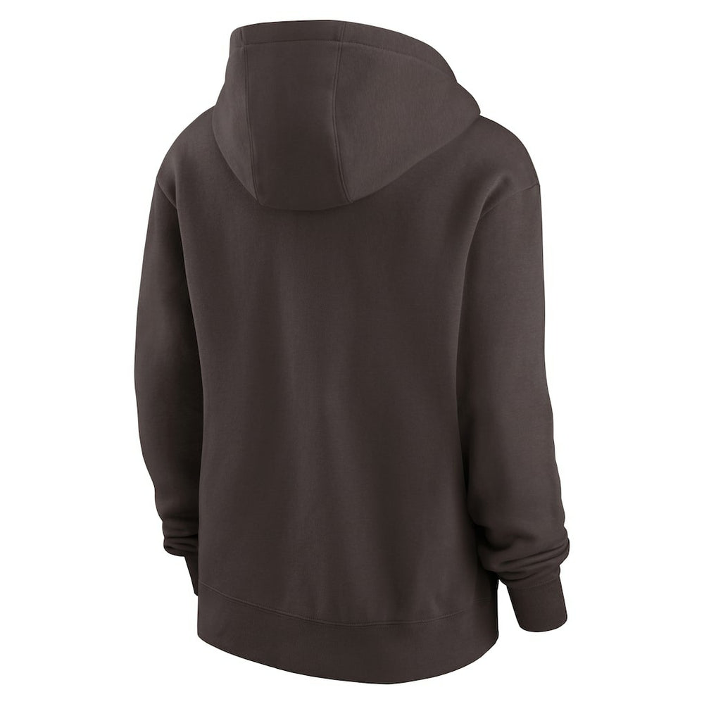 Cleveland Browns Women's Club Fleece Hoodie Brown