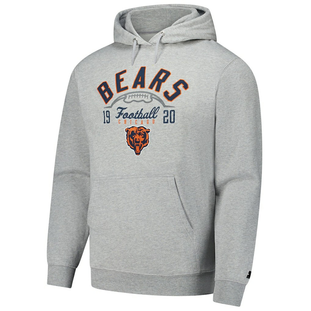 Chicago Bears Starter Pullover Hoodie Heather Gray