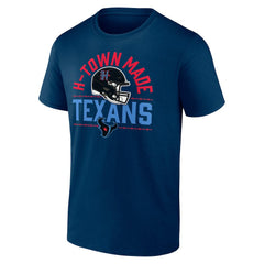 Houston Texans H-Town Helmet T-Shirt Navy