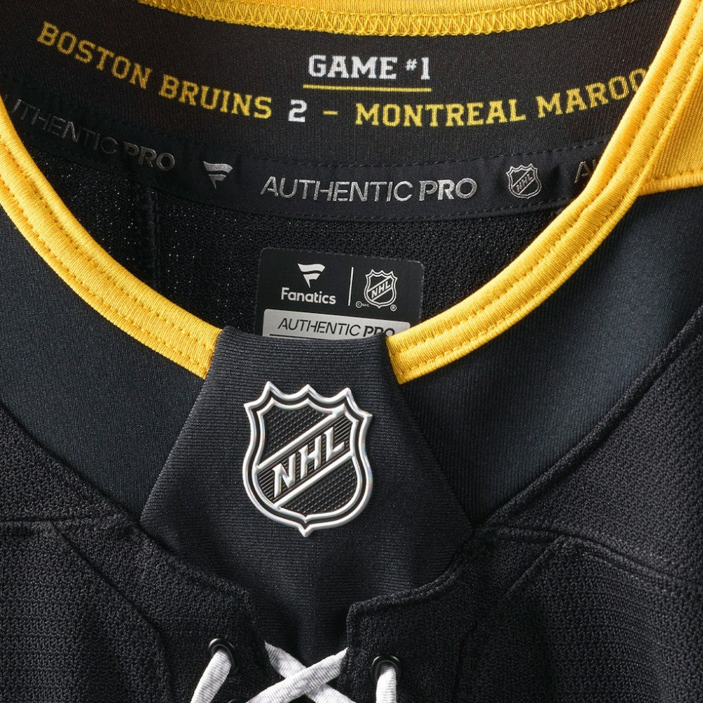 NHL Boston Bruins Fanatics 100th Anniversary Authentic Pro Jersey - Black