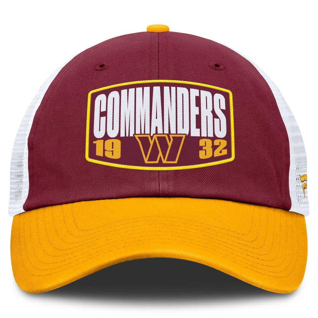 Washington Commanders Franchise Trucker Adjustable Hat Burgundy/Gold