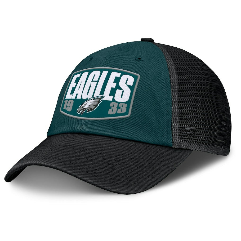 Philadelphia Eagles Franchise Trucker Adjustable Hat Midnight Green/Black