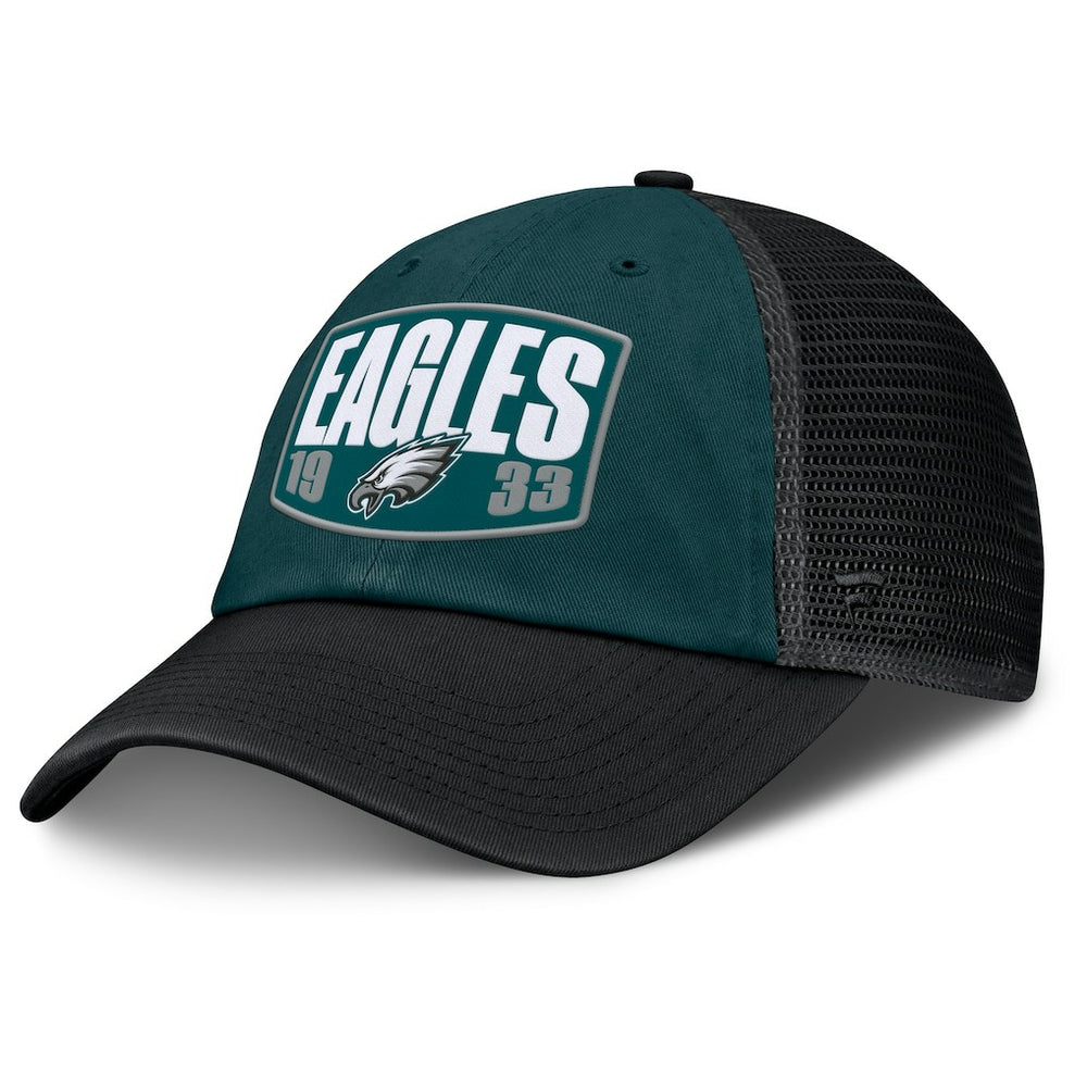 Philadelphia Eagles Franchise Trucker Adjustable Hat Midnight Green/Black