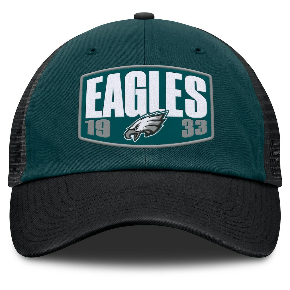 Philadelphia Eagles Franchise Trucker Adjustable Hat Midnight Green/Black