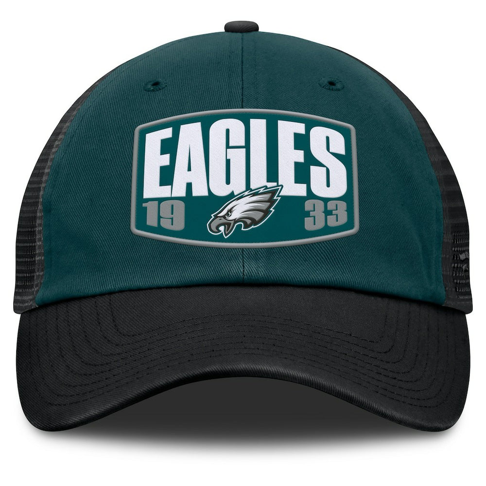Philadelphia Eagles Franchise Trucker Adjustable Hat Midnight Green/Black
