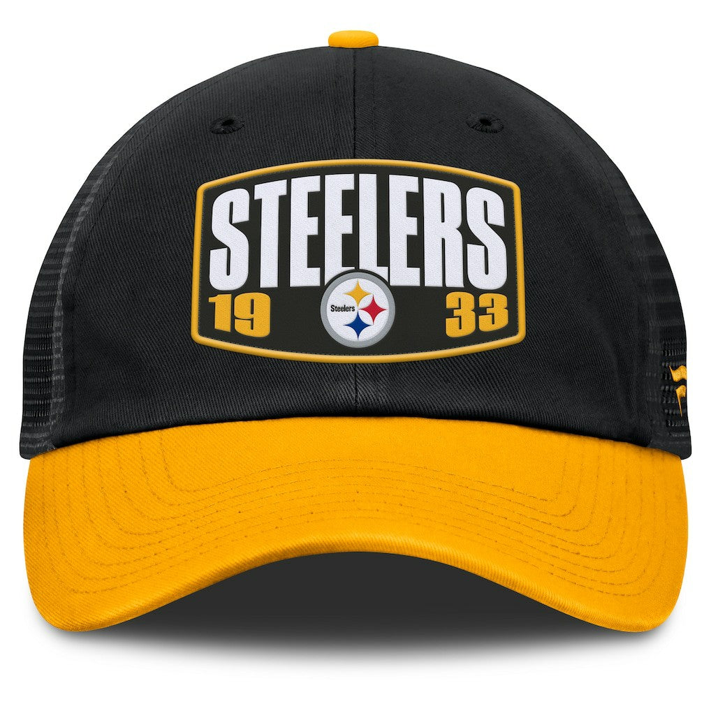 Pittsburgh Steelers Franchise Trucker Adjustable Hat Black/Gold