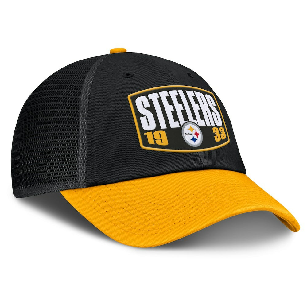 Pittsburgh Steelers Franchise Trucker Adjustable Hat Black/Gold