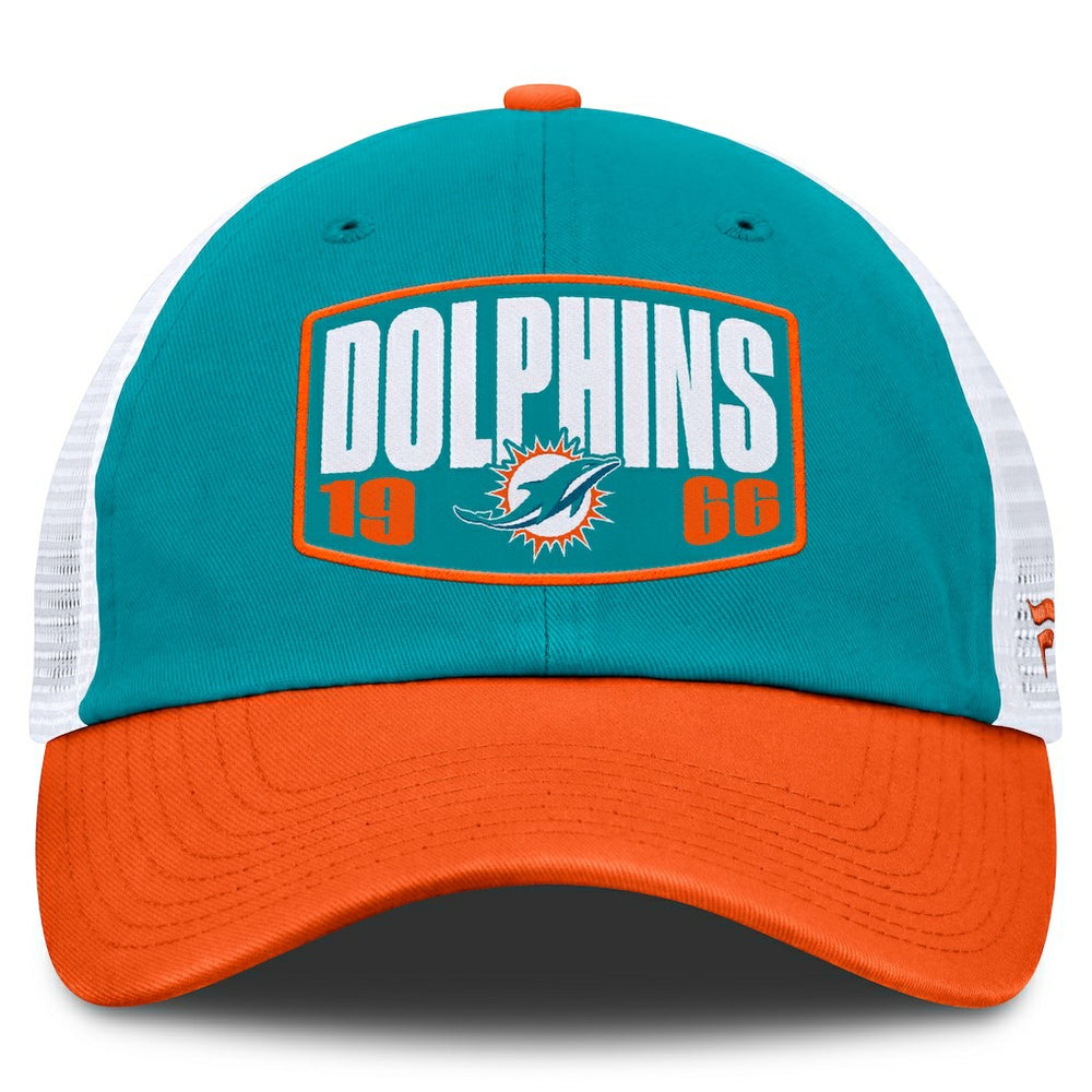 Miami Dolphins Franchise Trucker Adjustable Hat Aqua/Orange