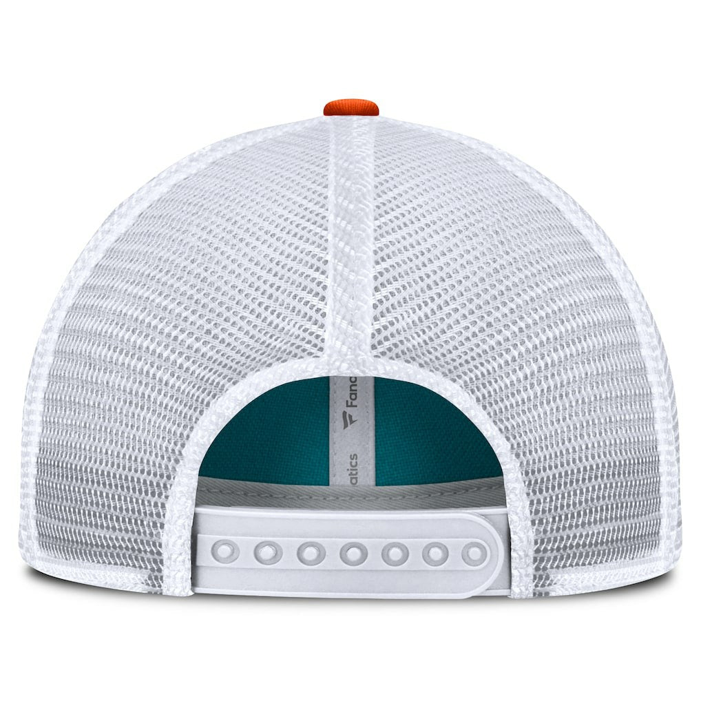 Miami Dolphins Franchise Trucker Adjustable Hat Aqua/Orange