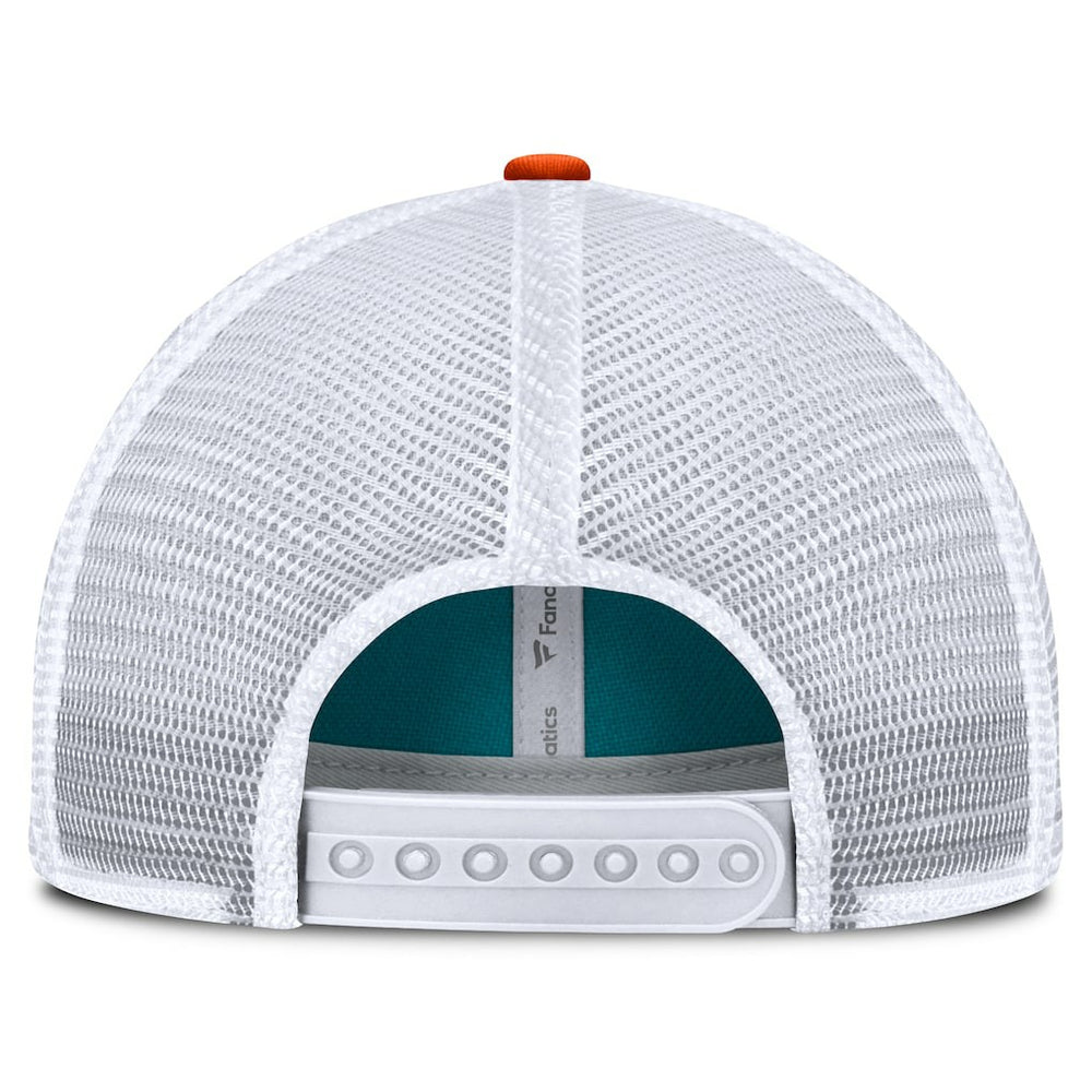 Miami Dolphins Franchise Trucker Adjustable Hat Aqua/Orange