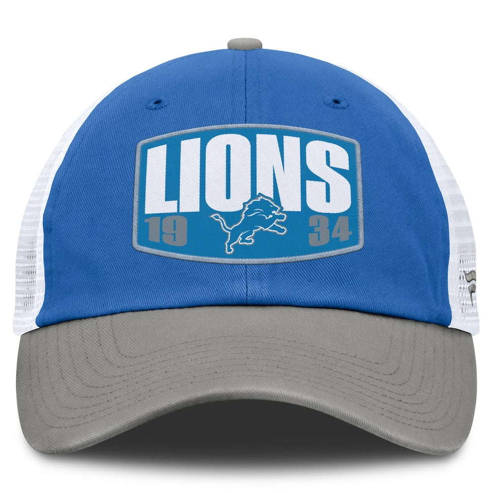 Detroit Lions Franchise Trucker Adjustable Hat Blue/Gray