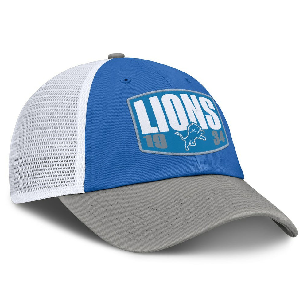Detroit Lions Franchise Trucker Adjustable Hat Blue/Gray