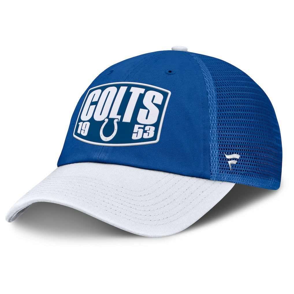 Indianapolis Colts Franchise Trucker Adjustable Hat Royal/White