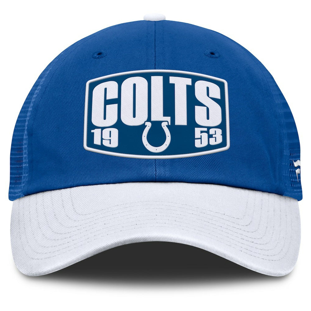 Indianapolis Colts Franchise Trucker Adjustable Hat Royal/White