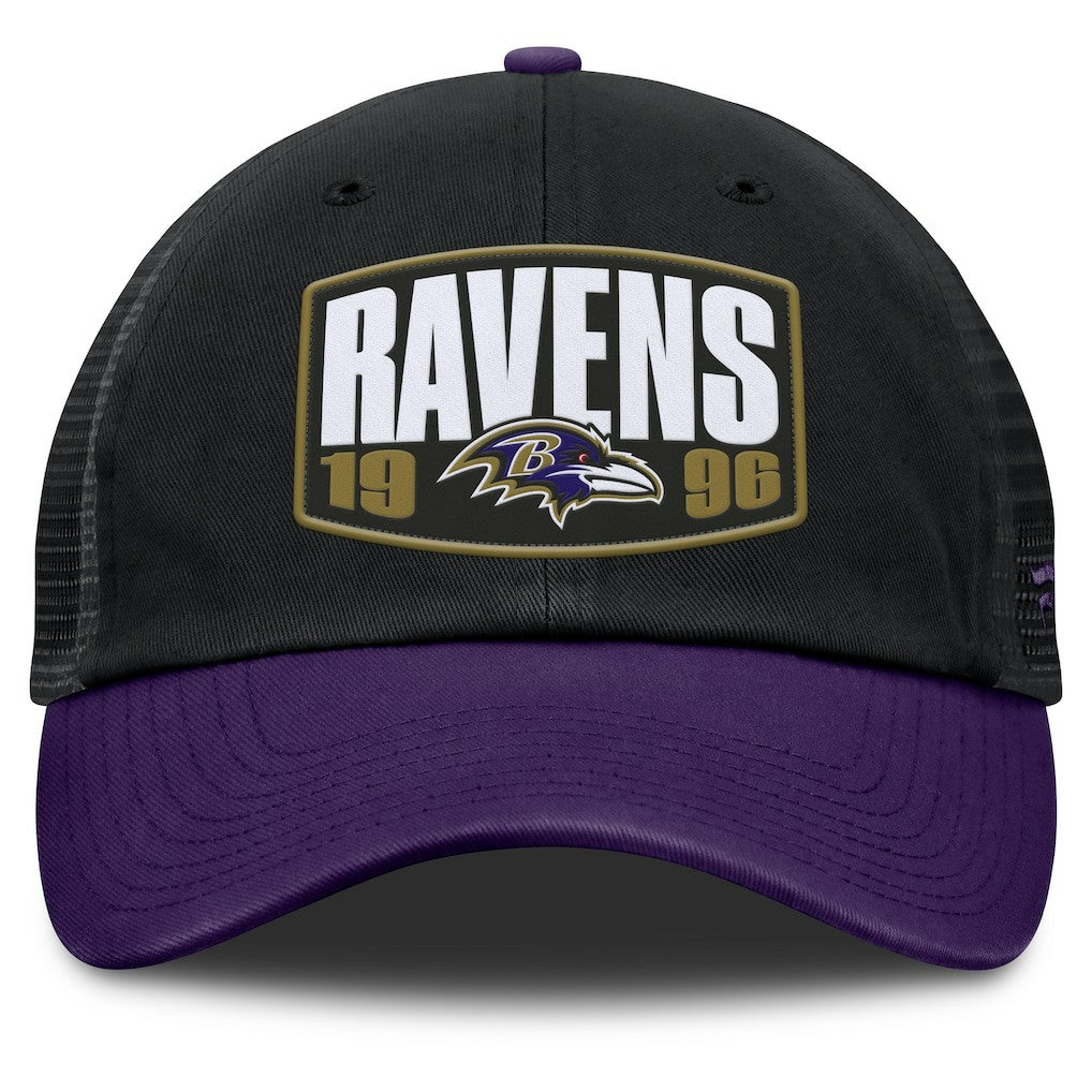 Baltimore Ravens Franchise Trucker Adjustable Hat Black/Purple