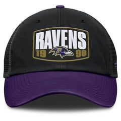 Baltimore Ravens Franchise Trucker Adjustable Hat Black/Purple