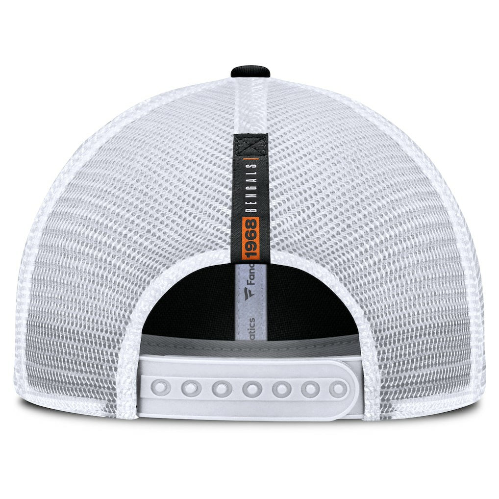 Cincinnati Bengals Reverse Trucker Adjustable Hat Black/White