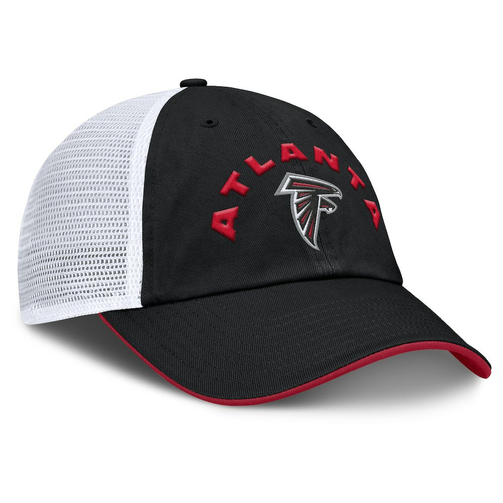 Atlanta Falcons Reverse Trucker Adjustable Hat Black/White