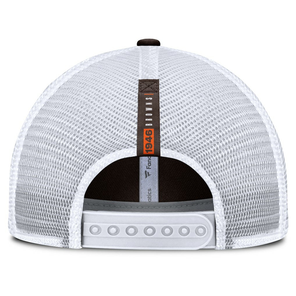 Cleveland Browns Reverse Trucker Adjustable Hat Brown/White