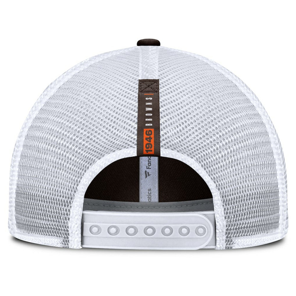Cleveland Browns Reverse Trucker Adjustable Hat Brown/White
