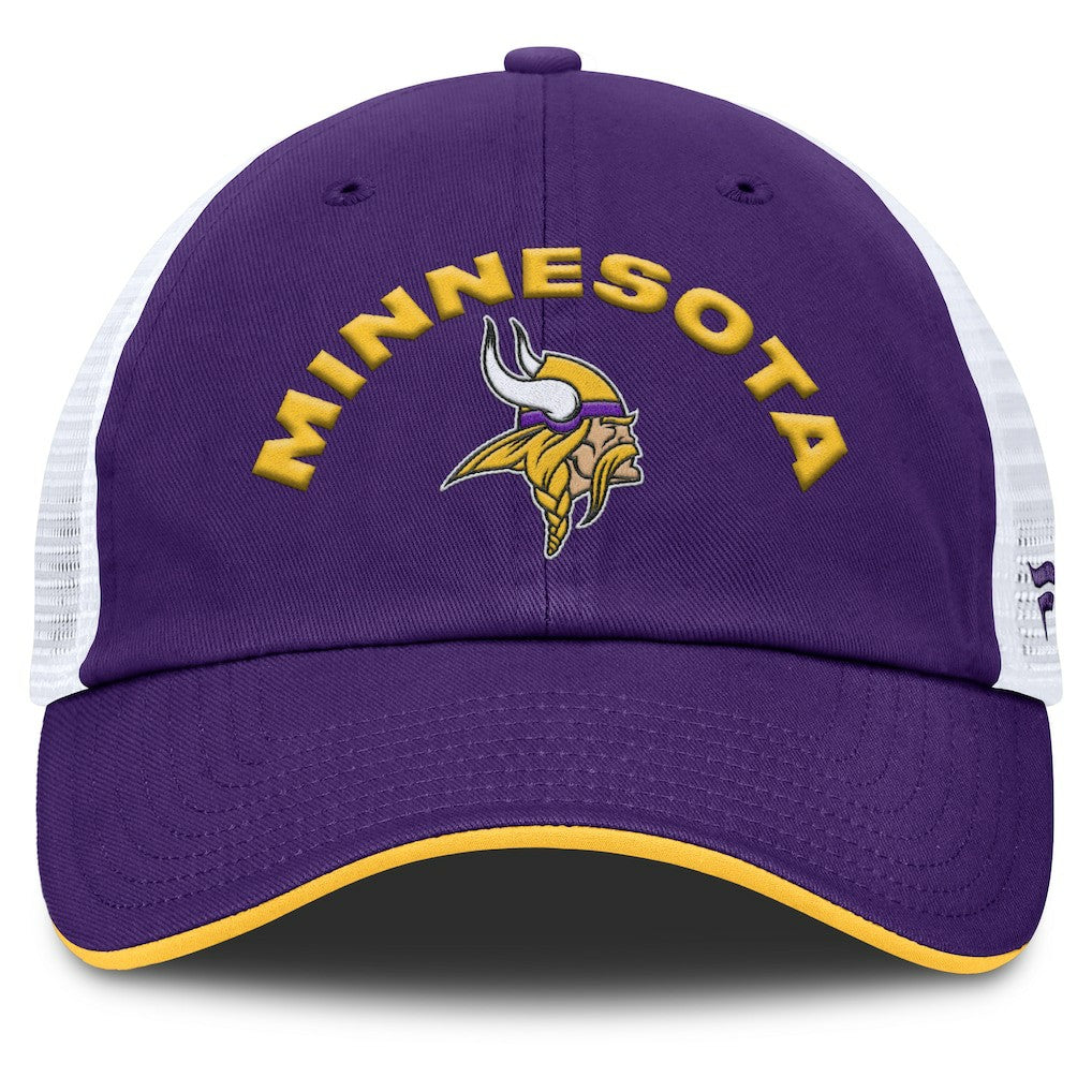 Minnesota Vikings Reverse Trucker Adjustable Hat Purple/White