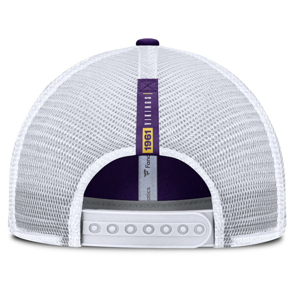 Minnesota Vikings Reverse Trucker Adjustable Hat Purple/White