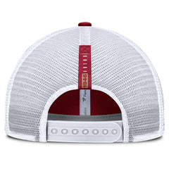 San Francisco 49ers Reverse Trucker Adjustable Hat Scarlet/White