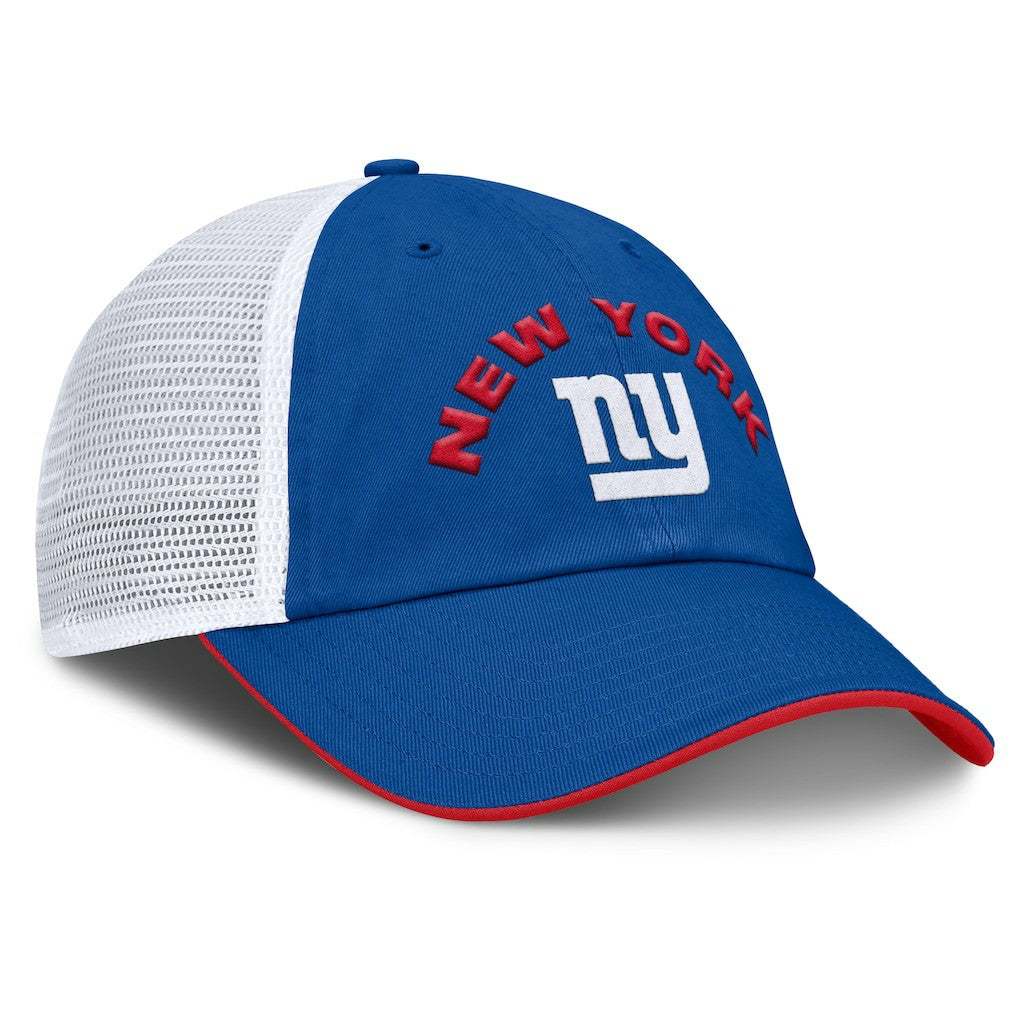 New York Giants Reverse Trucker Adjustable Hat Royal/White