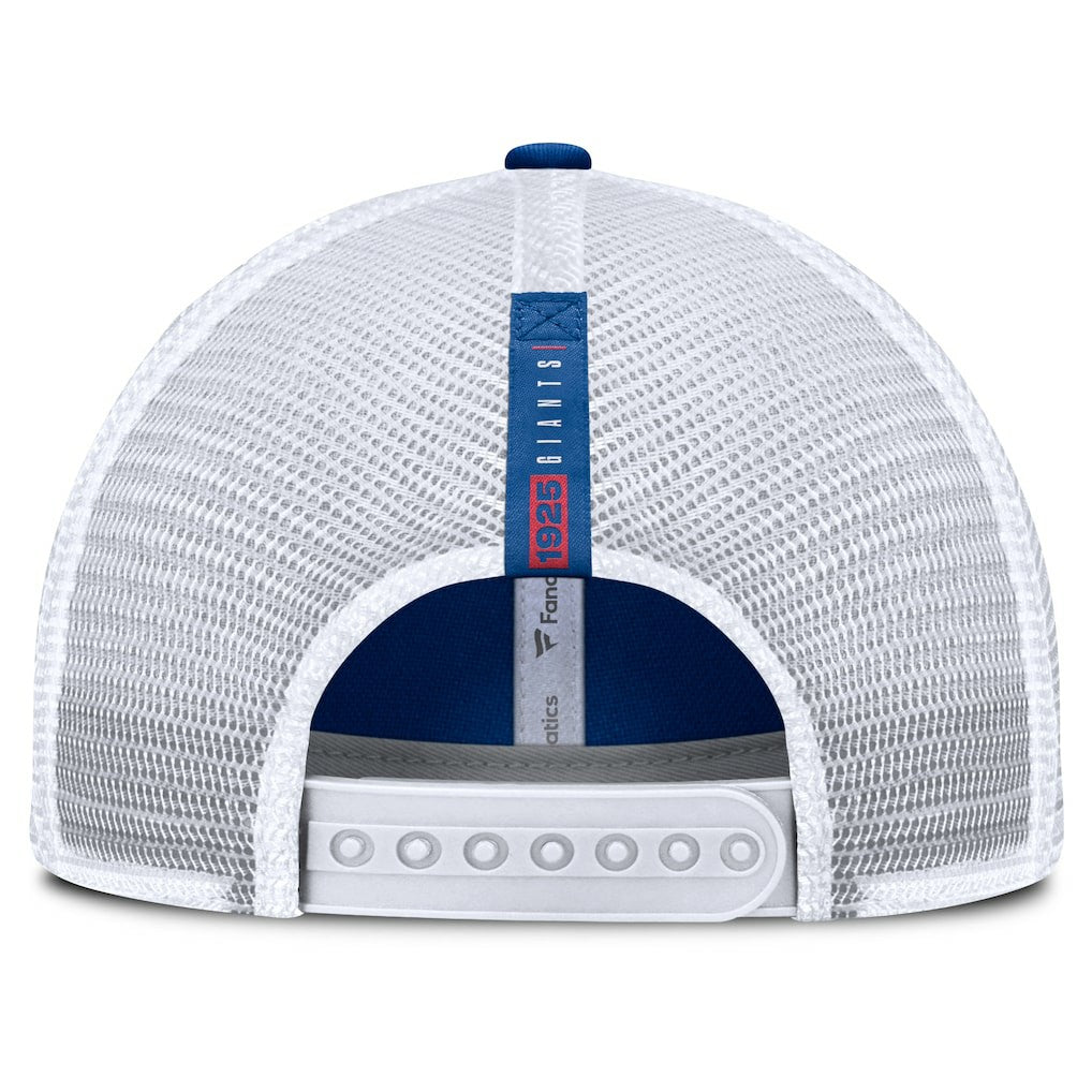 New York Giants Reverse Trucker Adjustable Hat Royal/White