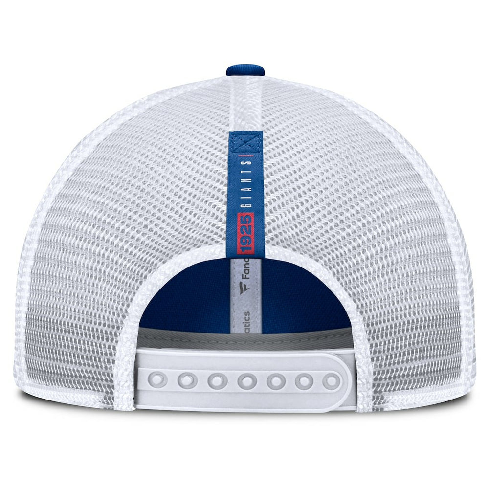 New York Giants Reverse Trucker Adjustable Hat Royal/White