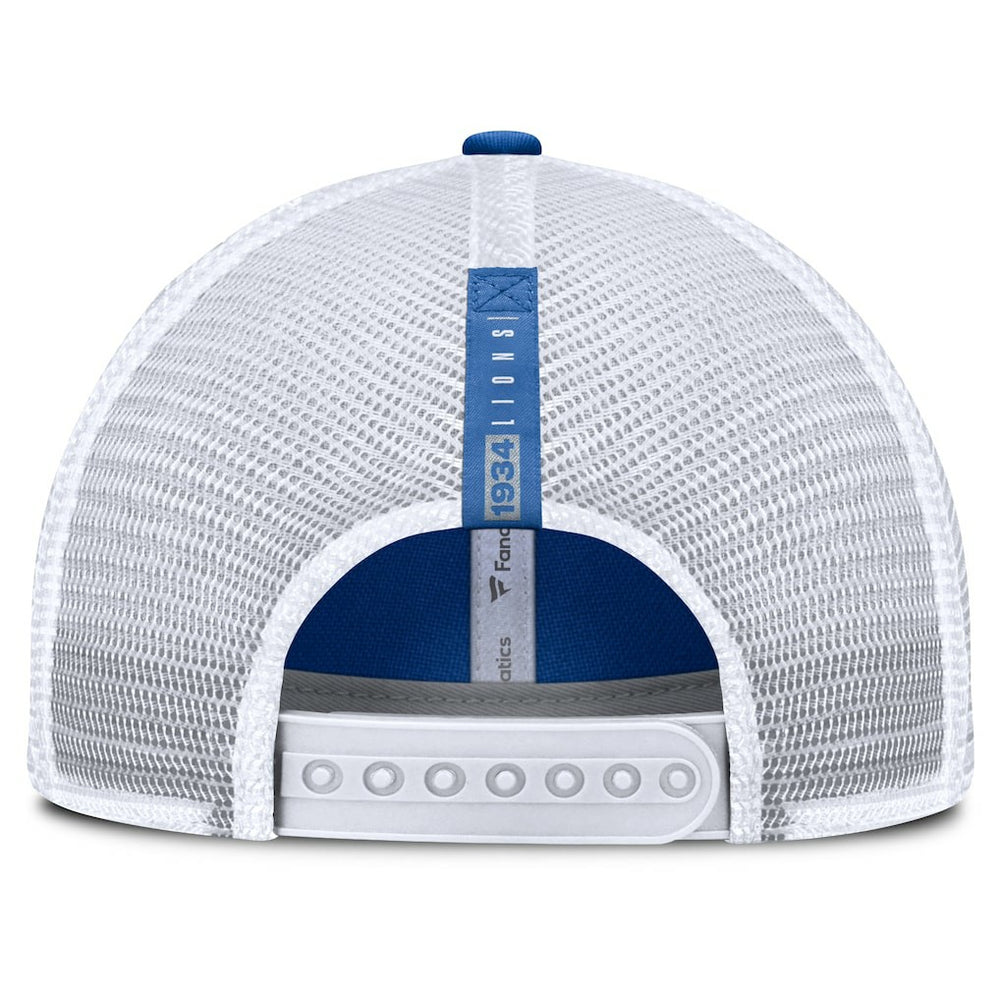 Detroit Lions Reverse Trucker Adjustable Hat Blue/White