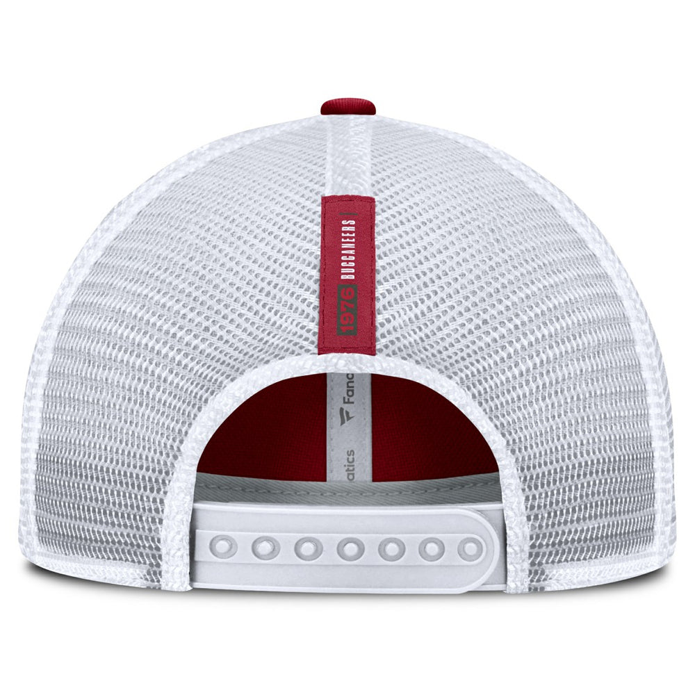 Tampa Bay Buccaneers Reverse Trucker Adjustable Hat Red/White