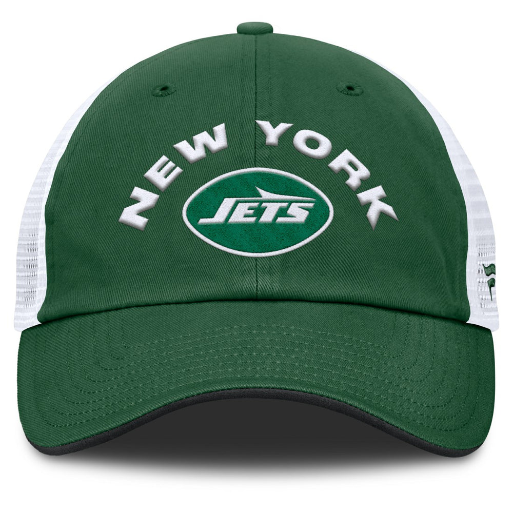 New York Jets Reverse Trucker Adjustable Hat Green/White