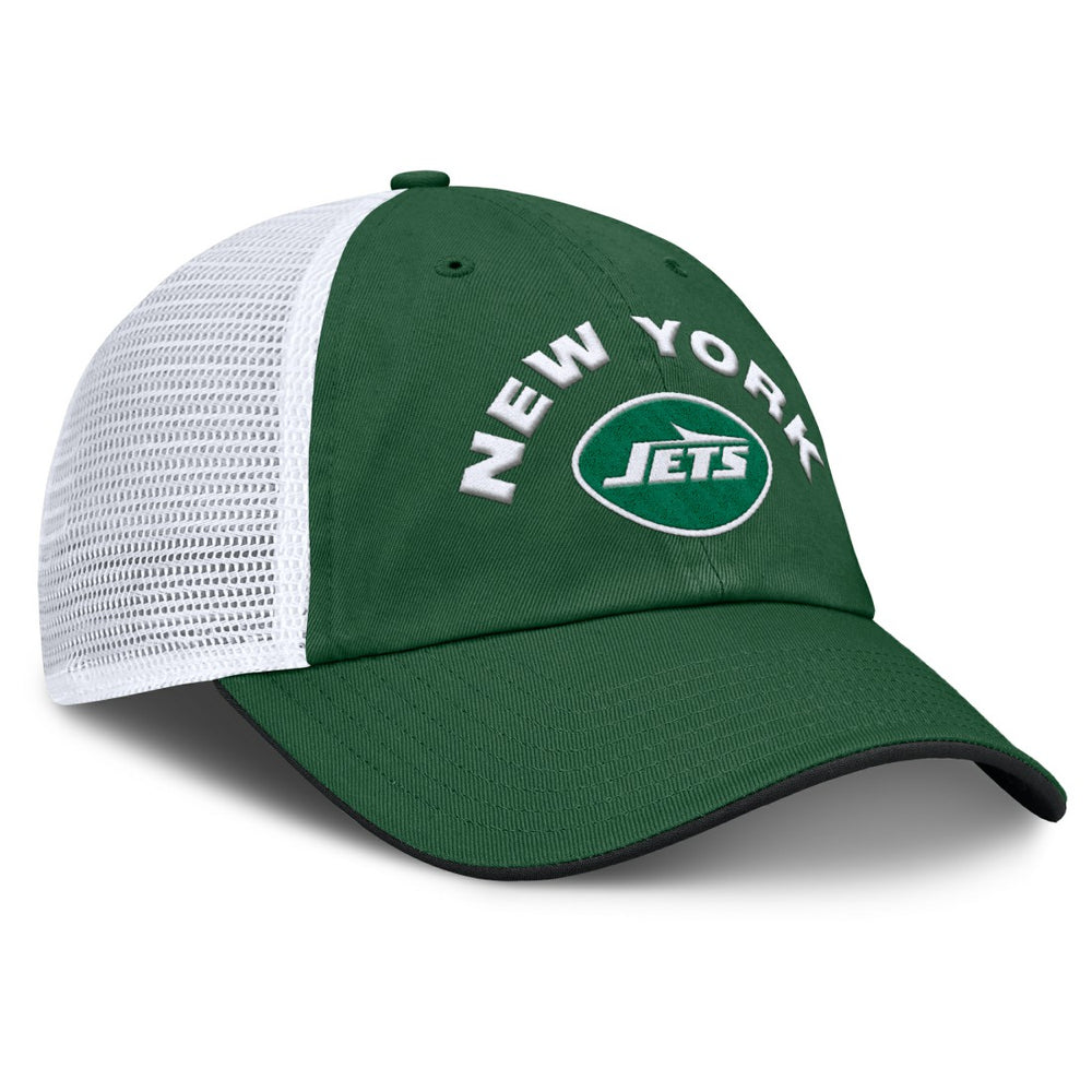 New York Jets Reverse Trucker Adjustable Hat Green/White