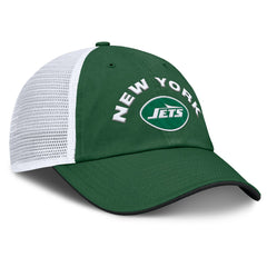 New York Jets Reverse Trucker Adjustable Hat Green/White