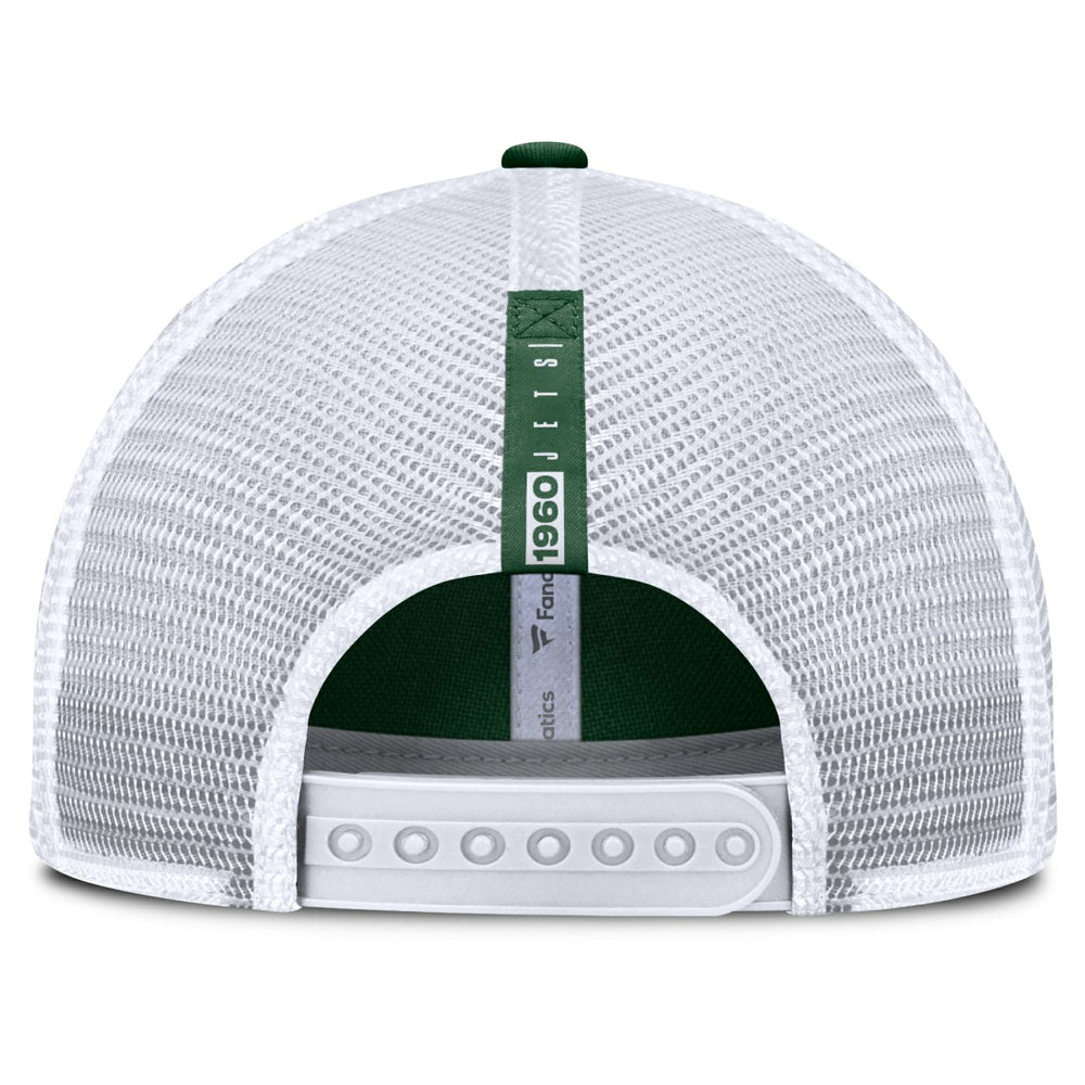 New York Jets Reverse Trucker Adjustable Hat Green/White