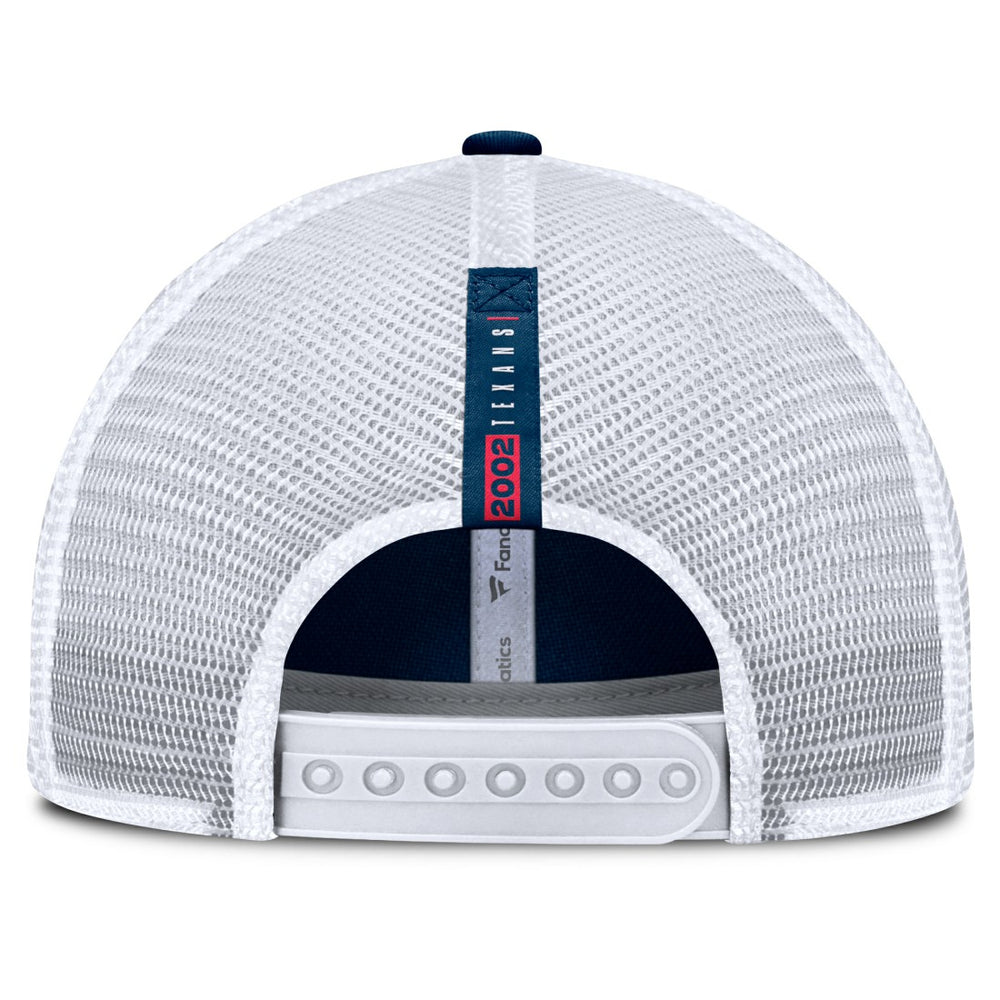 Houston Texans Reverse Trucker Adjustable Hat Navy/White