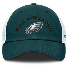 Philadelphia Eagles Reverse Trucker Adjustable Hat Midnight Green/White