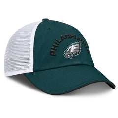 Philadelphia Eagles Reverse Trucker Adjustable Hat Midnight Green/White