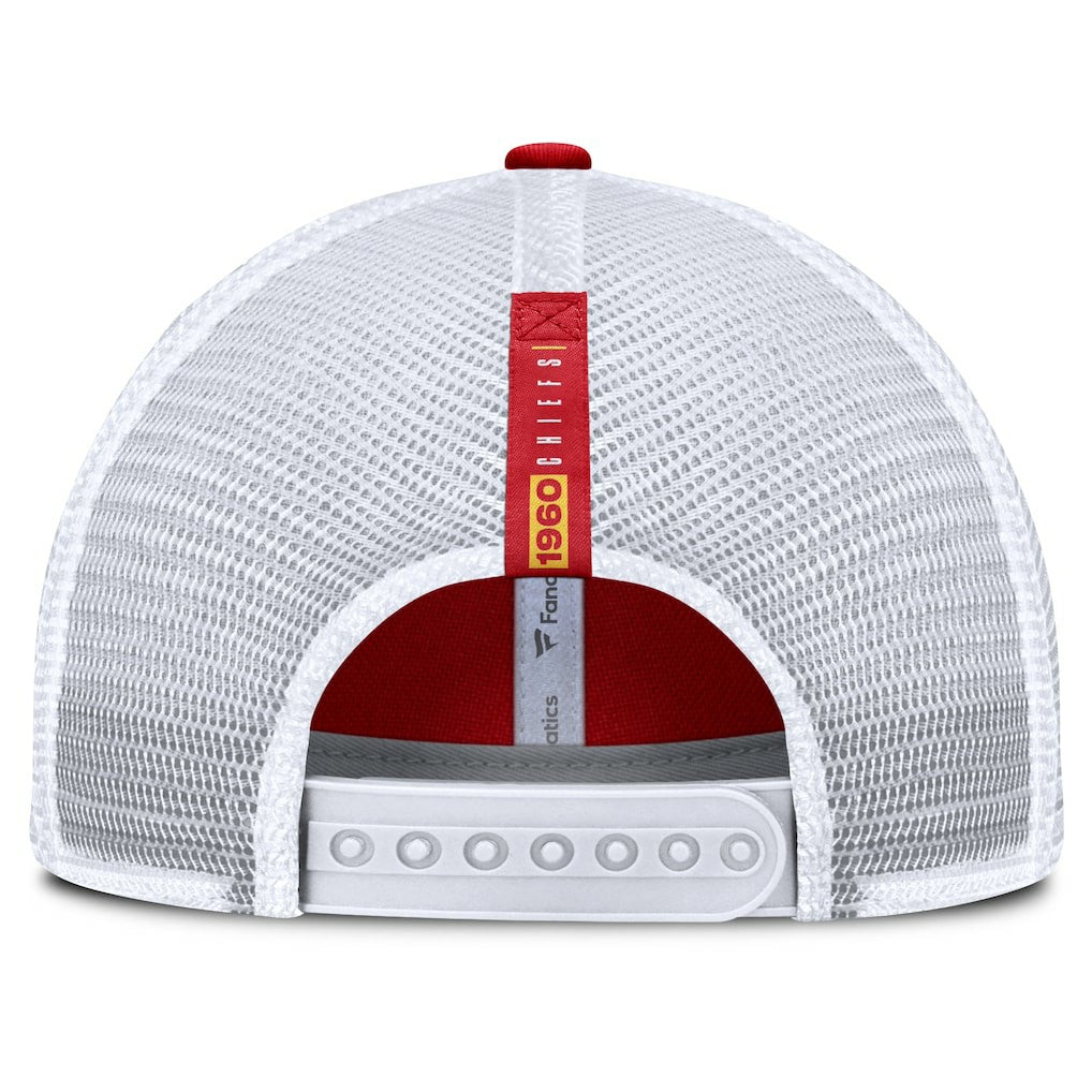 Kansas City Chiefs Reverse Trucker Adjustable Hat Red/White